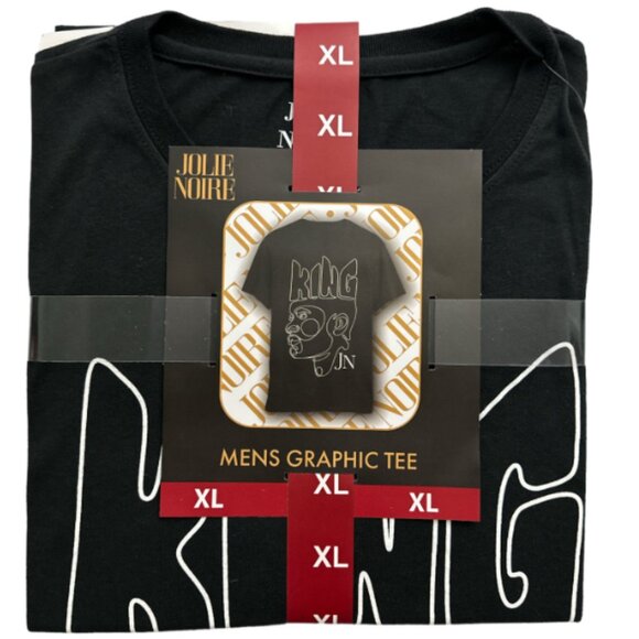 Jolie Noire Men's Black History Graphic Print Short‎ Sleeve Crewneck Tee - Picture 1 of 3